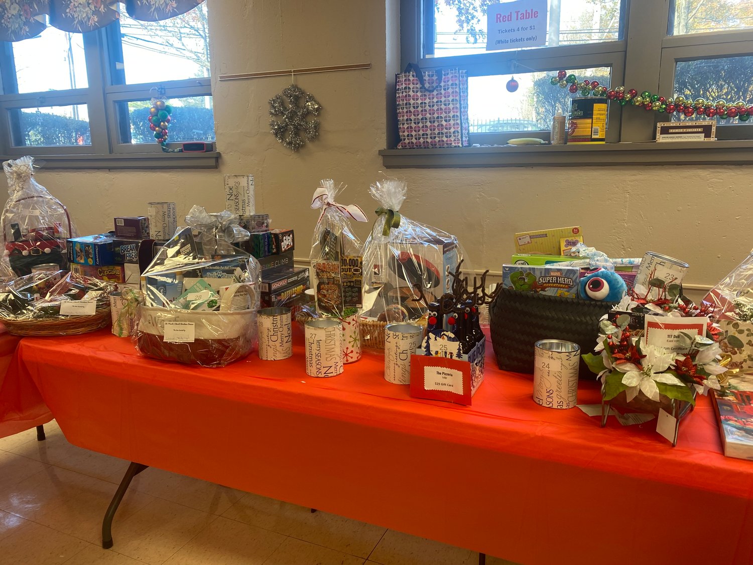 There was no shortage of great raffle baskets to win.
